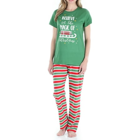 

Sleepyheads Holiday Women and Women s Plus Long Sleeve Knit Pajamas Pant Set