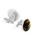 thumbnail image 3 of Saint Patrick's Day Elegant Stainless Steel Cufflinks Set for Men, for Formal Attire, Ideal for Business Meetings and Weddings, 3 of 6