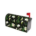 Mailbox Covers, Calla Lily Flowers Black Cute Mailbox Cover