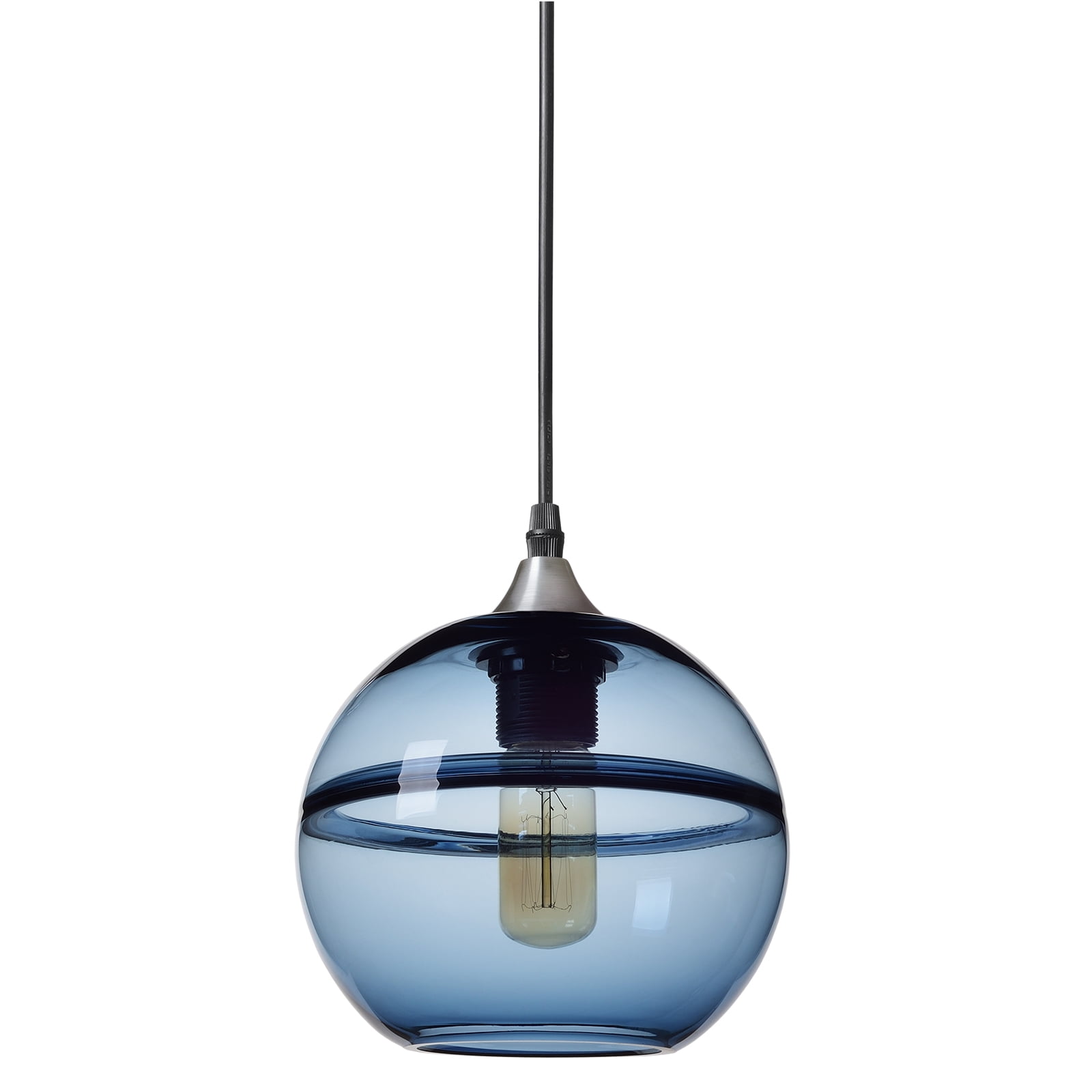 CASAMOTION Unique Optic Contemporary Hand Blown Glass Pendant Light