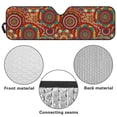 thumbnail image 6 of Uorisanigo Windshield Sunshade for Jeep Wrangler,Boho Mandala Floral Print Sun Visor Windshield Sun Shade Blocks UV Rays,Blocker Sunvisor Shield Compatible with Jeep Wrangler TJ JK JL 2/4 Door, 6 of 7
