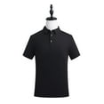 thumbnail image 5 of Men's Ultra-Thin Short Sleeve Polo Shirt with 40s Ice-Cool Silk Cotton Blend, 5 of 21