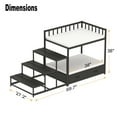 thumbnail image 4 of GDLF Dog Bunk Beds for Large Dogs, Dog Bedside Bed with Stairs & Storage, Space-Saving Indoor Pet Furniture, 4 of 6