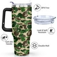 thumbnail image 3 of Green Camouflage 40 OZ Tumbler Cup with Lid and Straw Gifts for Mom Friend Sister Grandma, 3 of 5