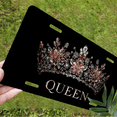 thumbnail image 5 of 1 Pcs 2D Flat License Plate Covers & Frames, Crown Queen For Decorative Front, Waterproof For Decoration Aluminum License Plate Covers & Frames Cover For Men Women, 12" X 6", 5 of 6