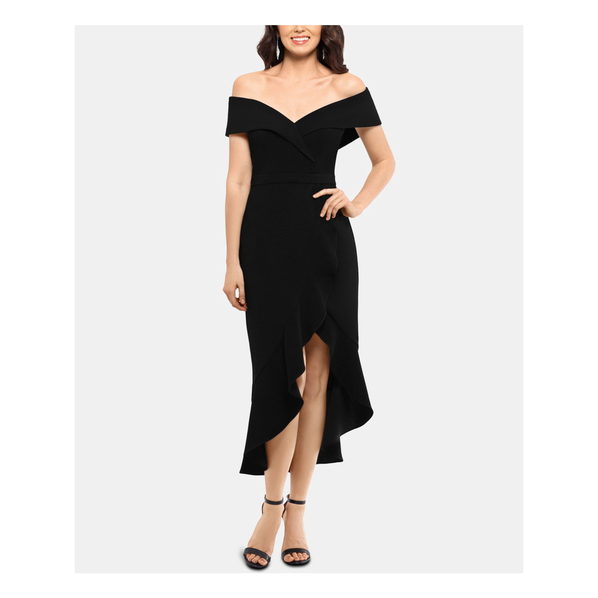 High low dress off the shoulder hot sale