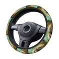 thumbnail image 2 of Cauagu Daisy Sleeping Sloth Print Car Steering Wheel Cover - Universal Car Accessory for Diverse Cars for Steering Wheel with a Diameter of 14.5"-15", 2 of 7
