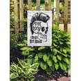 thumbnail image 2 of SIDONKU Vintage Punk Rock Skull Slogan Graphic and Rockabilly Horror Metal Garden Flag Decorative Flag House Banner 12x18 inch, 2 of 2