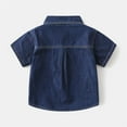 thumbnail image 5 of Otqutp Baby Fashion Outfits Set Toddler Baby Boy Shorts Sets Outfit The Denim Short Sleeve Shorts Pocket Set Christmas Gifts 1-7 Years, 5 of 9