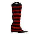 thumbnail image 3 of Yokua 80s 90s Women Girls Knit Skating Leg Warmers Multicolored Striped Long Socks, 3 of 21