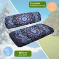 thumbnail image 6 of Psesaysky Purple Bohemian Mandala Print Golf Cart Seat Cover for Women Men, Breathable Universal Ezgo Golf Cart Front Seat Cover Easy to Install Vehicle Accessories, 6 of 8