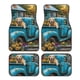 thumbnail image 1 of Balery Vintage Pickup Sunflower Dog Juego de 4 Alfombrillas para Auto, Revestimientos de Caucho Resistente, Diseño Antideslizante, 1 of 7