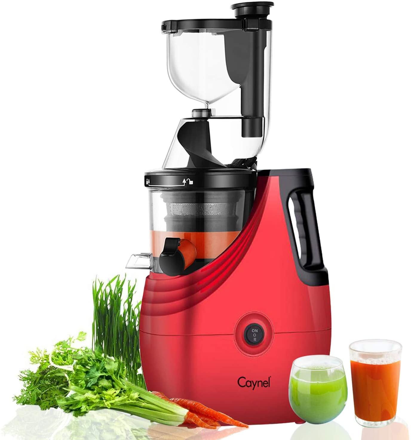 Silver 150-Watts West Bend Juicer Cold Press Masticating Extractor Machine Features Quiet Motor Anti-Clog Reverse Function Nutrient Preserving For Juicing Fruits Vegetables and All Greens