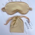 thumbnail image 1 of Máscara de ojos de seda simulada, bolsillo con cordón, bolsa de tela, juego de regalo de mano para celebración de bodas, máscara de ojos sombreada de seda para dormir LingWen 9024735113881, 1 of 1