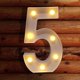 thumbnail image 1 of Light Standing Plastic Wihte Hanging Letters Letter Warm Up Lights Home, 1 of 2