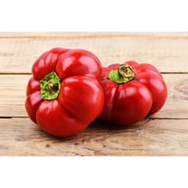 50 Seeds Organic SHEEPNOSE PIMENTO PEPPER Sweet Red Pimiento Cheese Capsicum Annuum Seeds