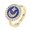 Blue, variant on Cubic Zirconia Ring Enamel Moon Star Blue Red White Size 7 Adjustable 17Mm P442