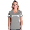 thumbnail image 1 of Womens Houston Football V-Neck T-Shirt, 1 of 5