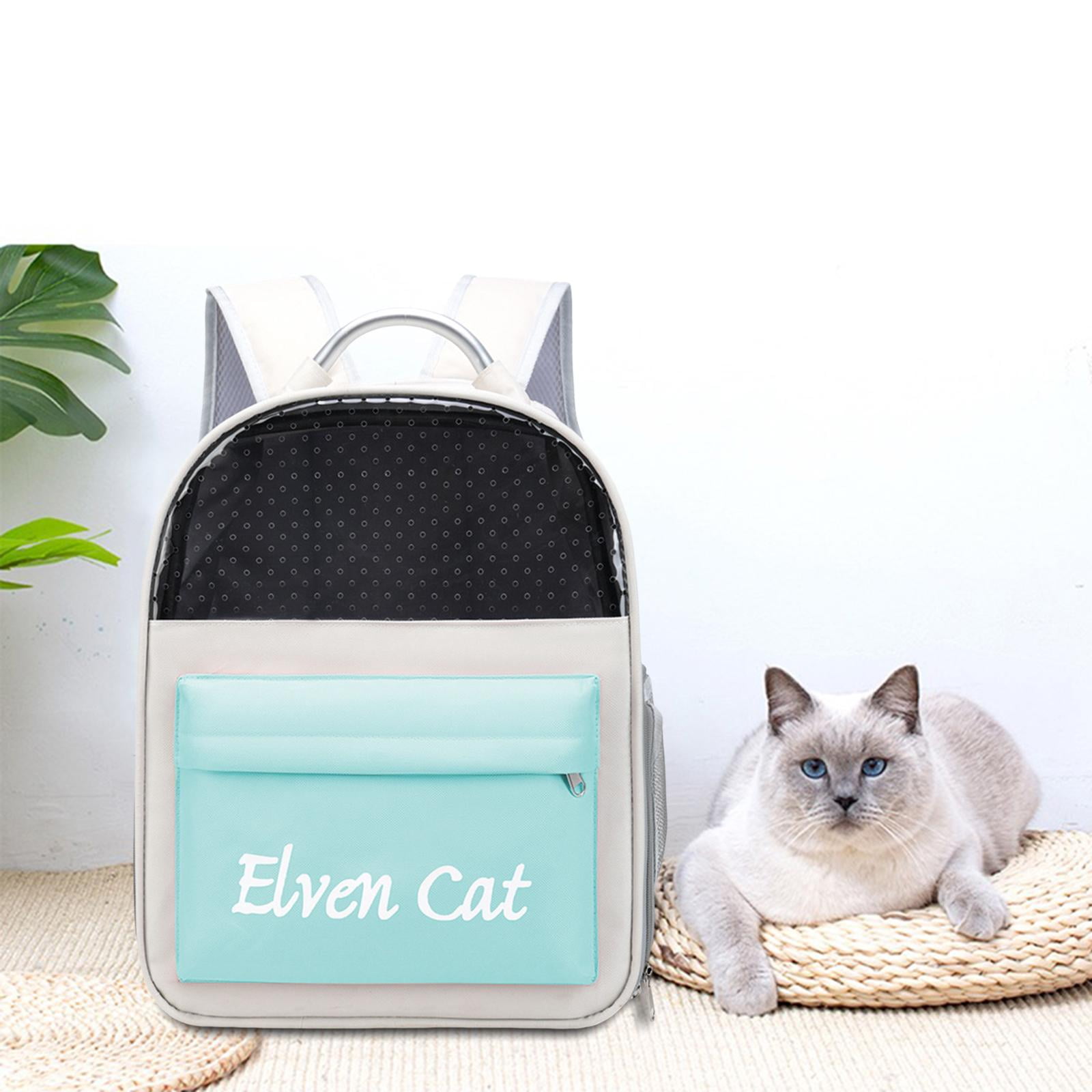 Fzaqwen Breathable Cat Dog Carrier Large Ventilated Design Pet Backpack Camping Green Green