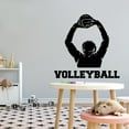 thumbnail image 2 of Sports Wall Decals for Boys Bedroom - A Happy Volleyball Player Winner DIY & Creativity Boy Girl Bedroom Wall Sticker - Size: 20 In x 20 In, 2 of 5