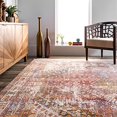 thumbnail image 3 of nuLOOM Farley Medallion Fringe Rust 3' x 5' Area Rug, 3 of 4