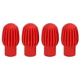 thumbnail image 2 of Silicone Drumstick Tips, 4Pcs No Noise Protection Practice Drum Mute Tip  For Wooden Instruments Black,Orange,Gray,Red, 2 of 8