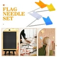 thumbnail image 3 of OUNONA 160Pcs Flag Shaped Pushpins Flag Push Pins Iron Assorted Color For Study Office Work, 3 of 8