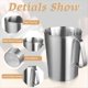 thumbnail image 4 of 3 Tazas Medidoras de Acero Inoxidable, Jarra de Metal con Marcas en Oz y Ml, 16 Onzas, 32 Onzas y 64 Onzas., 4 of 5