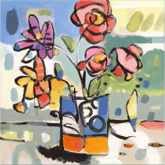 Art.com Southern Florals I Stretched Canvas Print Wall Art by Vas Athas, 16" x 16"