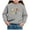Grey_1, variant on Godom Girls Oversized Crewneck Sweatshirts Kids Fashion Fleece Drop Shoulder Pullover 2-7 Years