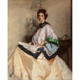 thumbnail image 2 of Leslie Prince Thompson 12x14 Gold Ornate Wood Frame and Double Matted Museum Art Print Titled - The Chinese Coat (1923), 2 of 4