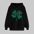 thumbnail image 2 of VBTAPA Womens 2025 St Patricks Day Hoodie Lucky Shamrock Print Long Sleeve Drawstring Hooded Sweatshirt Trendy Casual Pullover Hoodies Irish Gifts Limited Time Deals Black XL, 2 of 6