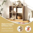 thumbnail image 6 of HLL 4-Cube Bookcase, Freestanding Open Bookshelf, 2 Anti-Tipping Kits, Home Office Modern Cube Storage Wooden Display Shelf for Living Room Kids Room, Easy Assembly (Natural, 29 x 13 x 29 Inch), 6 of 16