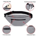 thumbnail image 4 of Riñonera diagonal para viajar y correr, riñonera impermeable, riñonera para deportes de ocio, riñonera para fitness, riñonera para teléfono móvil MFZFUKR BST3009711-2, 4 of 6