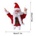 thumbnail image 4 of Conjunto de Navidad, muñeco de Papá Noel navideño, juguete que canta y baila, regalo de Año Nuevo, Navidad, 4 of 5