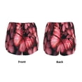 thumbnail image 3 of Pofeuu pink butterfly Print Women's Athletic Shorts Running Workout Shorts Tummy Control Quick Dry Gym Shorts with Pockets Double layer sports shorts-Large, 3 of 7