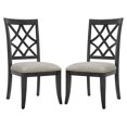 thumbnail image 3 of Dark Oak Finish + Rubber Wood Frame / 2 Dining Chairs for Various Occasions, 3 of 6