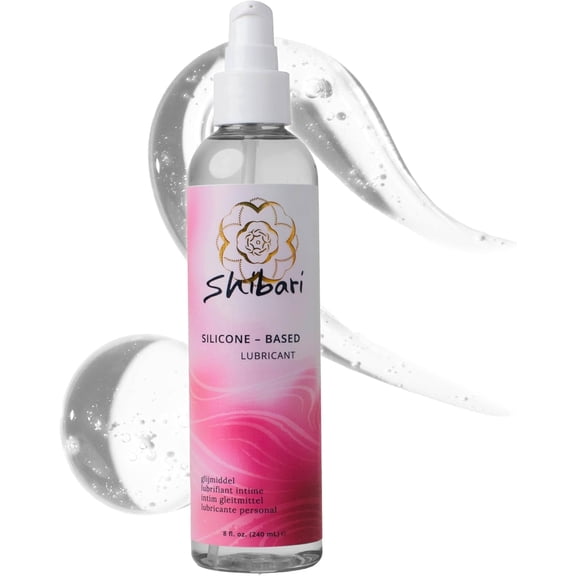 Shibari Silicone-Based Personal Lubricant, Plush Long-Lasting and Water-Resistant Lube for Couples, 8 fl oz