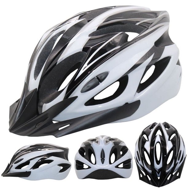 Casco de bicicleta para adultos con luz USB recargable, casco de bicicleta para hombres y mujeres, cascos de ciclismo de carretera y ciclismo de montaña con visera extraíble y forro Adepaton LRWJ771-1