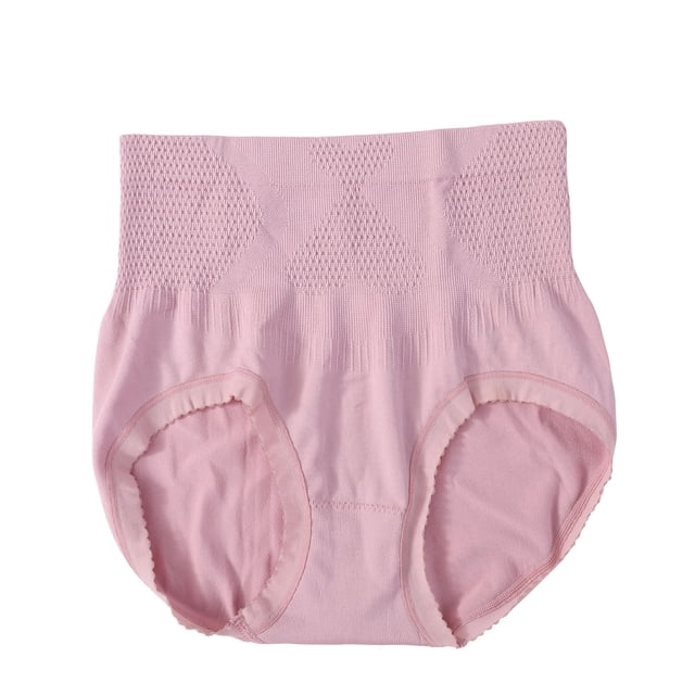 Timegard Womens Panties High Waist Stretch Full-Coverage Breathable Comfy Solid Color No Show Underwear