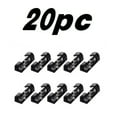 thumbnail image 6 of Wovilon Black 20Pc Self-Adhesive Desktop Cable Organizer Fixing Clamp Household Tool Set, 6 of 9