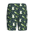 thumbnail image 2 of Lsque Green Frogs Mens Sleep Pajama Shorts,Short Pajama Pants, Cotton Ultra-Soft Knit-Medium, 2 of 9