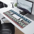 thumbnail image 2 of Long Mouse Pads for Desk,Multicolor Christmas Pattern Desk Mats on Top Of Desks, Desk Mouse Pad Extra Large with 3mm Non-Slip Base and Stitched Edge for Gaming,Office,Work,Home 31.5x11.8in, 2 of 5