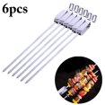 thumbnail image 1 of Bangcool Ensemble de Brochettes de Barbecue Manche Long Acier Inoxydable Brochette Réutilisable Bâton de BBQ, 1 of 6