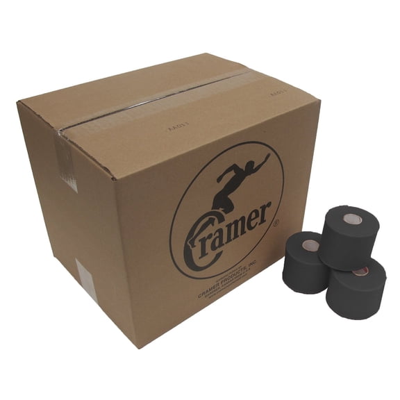 Cramer Tape Underwrap, Bulk Case, 48 Rolls, Black, 2.75"x30 Yards