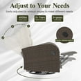 thumbnail image 6 of LayinSun Oversized Wicker Outdoor Swivel Glider Recliner with Adjustable Backrest & Footrest, Patio Reclining Lounge Chair, 6 of 7