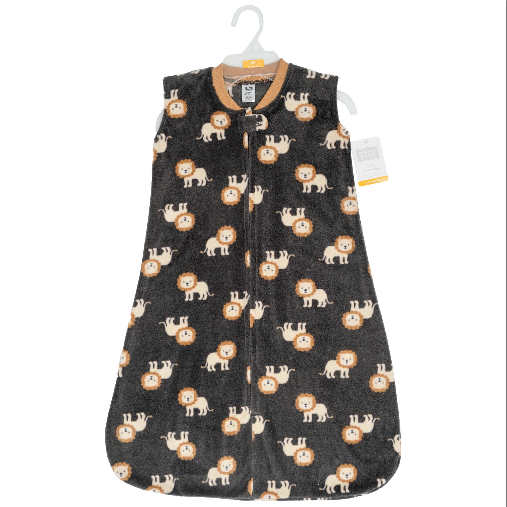 Hudson Baby Infant Boys Fleece Sleeping Bag, Sack, Blanket, Brave Lion Cub, 12-18 Months