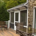 thumbnail image 3 of HiiKaa Polycarbonate Window Door Awning Canopy Brown with Black Bracket 38in x 120in,Brown Black, 3 of 8