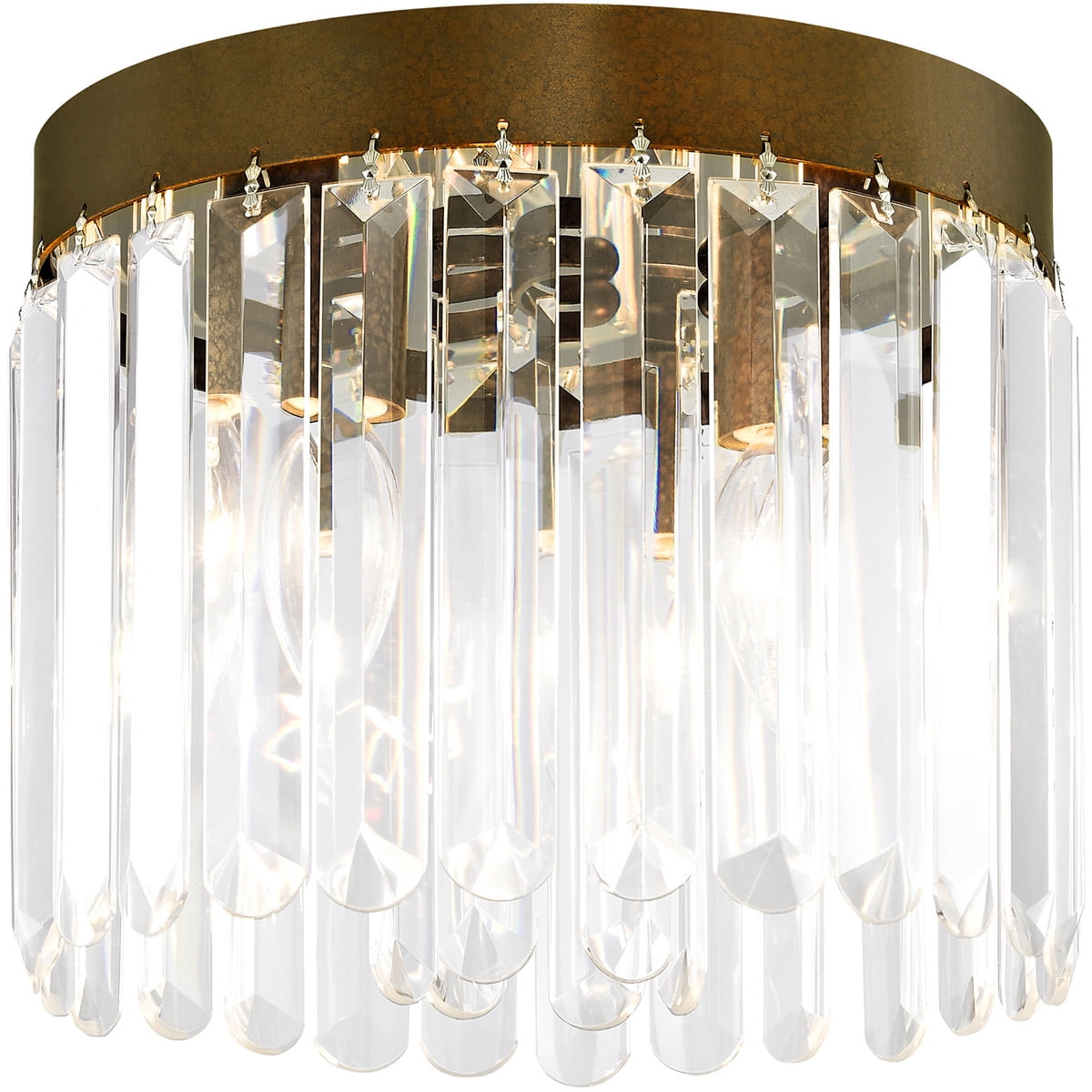 3 Light Palacial Bronze Ceiling Light fixture with Steel base material