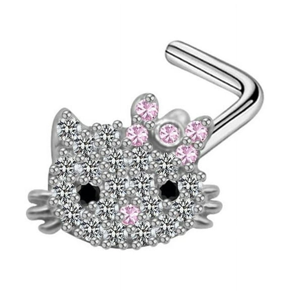Xianningshilaihui Hello Kitty, Y2K Metal Belly Button Nose Lip Body Piercing